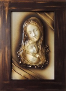 MATKA BOŻA Z DZIECIĄTKIEM. PAMIĄTKA ŚLUBU, ROCZNICY. S5-9