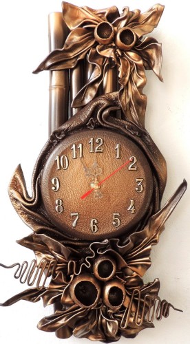 ZEGAR ZE SKÓRY, FUJARKA, BRONZO