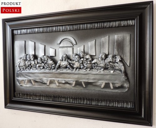 Obraz ostatnia wieczerza - srebro - polska produkcja.jpg