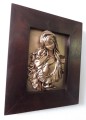 Trójwymiarowa płaskorzeźba Maryji w obrazie brąz - bronzo.JPG