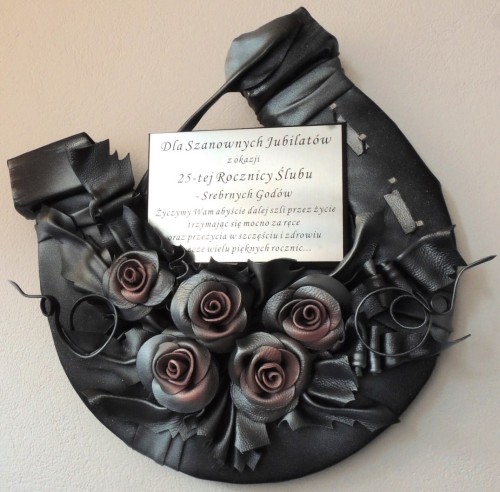 Podkowa prezent na jubileusz  25-lecia Ślubu - srebrne gody.JPG