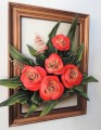 Obraz z różami w pozłacanej ramie.JPG