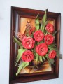 Kompozycja kwiatowa - czerwone róże w obrazie.JPG