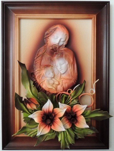 Obraz z Świętą Rodziną i Liliami na prezent.JPG