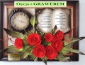 Obrazek 3d w drewnianej ramie i czerwonymi różyczkami na prezent z okazji 50, 60, 70, 80-tych urodzin.jpg