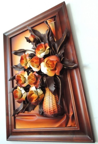 Obraz trójwymiarowy w drewnianej ramie na emeryturę.JPG