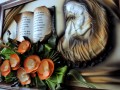 Trójwymiarowy obraz z dużą płaskorzeźbą matki bożej orginalny prezent na jubileusz.JPG