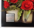 Obraz z bukietem róż i dedykacją dla solenizantki z okazji 75-tej rocznicy urodzin.JPG