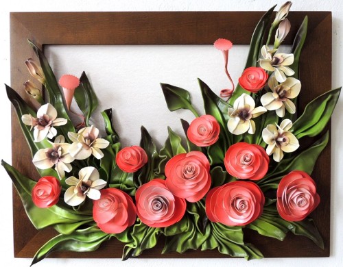 Obraz-na-prezent-z-okazji-dnia-matki-babci-bukiet-kwiatów-w-drewnianej-ramie.JPG