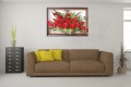 Obraz do salonu z bukietem czerwonych róż na rocznicę ślubu