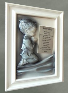 Obraz na pamiątkę Chrztu Świętego, Komunii dla chłopca 