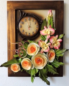 Oryginalny obraz róże & storczyk - Nowy Design - K3Z-15