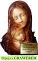 MARYJA Z DZIECIĄTKIEM, płaskorzeźba w skórze MATKA BOŻA, prezent, pamiątka na ŚLUB, jubileusz, podziękowanie, CHRZCINY, możliwa dedykacja GRAWER