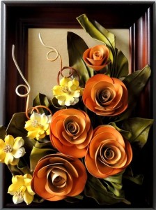 Prezent dla kobiety, mamy z okazji urodzin - jubileuszu - Obraz z bukietem kwiatów