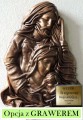 PŁASKORZEŹBA W SKÓRZE - ŚWIĘTA RODZINA, oryginalny prezent, PAMIĄTKA na ślub, JUBILEUSZ, podziękowanie, DEDYKACJA GRAWEROWANA 