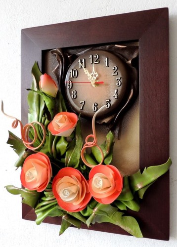 ZEGAR W OBRAZIE,  oryginalna stylistyka, Rękodzieło polskie, prosto z naszej pracowni, z dedykacją, fajny pomysł na prezent