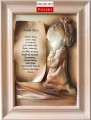 Obraz w beżowej ramie, dedykacja na chrzest, komunię.jpg