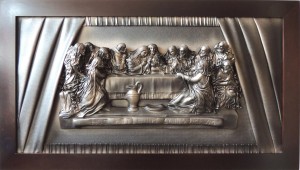 Ostatnia wieczerza - oryginalny obraz w dużym formacie - 120x67cm - S9-7 