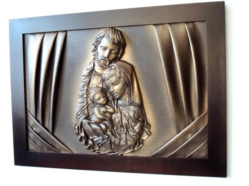 Ręczna robota, Święta rodzina ze skóry (Kopiowanie).JPG