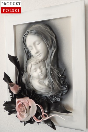 Piękny obraz z maryją i różą Polski produkt.jpg