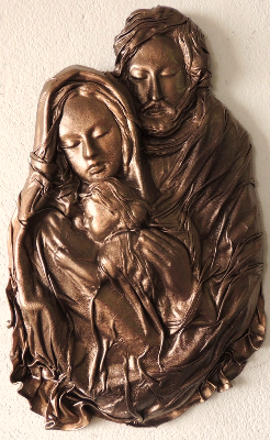 ŚWIĘTA RODZINA, PŁASKORZEŹBA, ORYGINALNY PREZENT NA ŚLUB, PODZIĘKOWANIE, JUBILEUSZ, KOMUNIĘ, DEDYKACJA GRAWEROWANA, WSPANIAŁA PAMIĄTKA