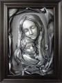 Obraz z Matką Boską czarno srebrny.jpg