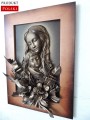 Obraz ze skóry z płaskorzeźbą matki bożej 3d.jpg