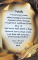 dedykacja na chrzest, pamiątka chrztu, do obrazka z anołkiem