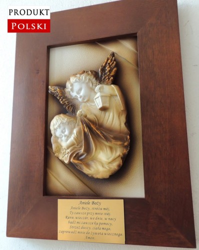 Obraz produkcji polskiej - anioł stróż na chrzest - pamiątka.JPG