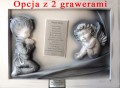 Obraz z dedykacją na chrzest - komunię z aniołkiem dla chłopca 2grawery.jpg