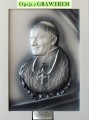 Obraz z świętym Janem Pawłem II z dedykacją grawerem.jpg