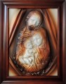 Obraz w frezowanej ramie, święta rodzina.JPG