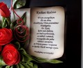 OBRAZ, podziękowanie dla rodziców, PAMIĄTKA ŚLUBU, dedykacja na papirusie lub wygrawerowana, BUKIET CZERWONYCH RÓŻ, piękny prezent, PROSTO Z NASZEJ PRACOWNI
