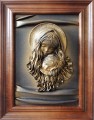 Obraz z maryjką w ramie koloru złoty dąb.jpg