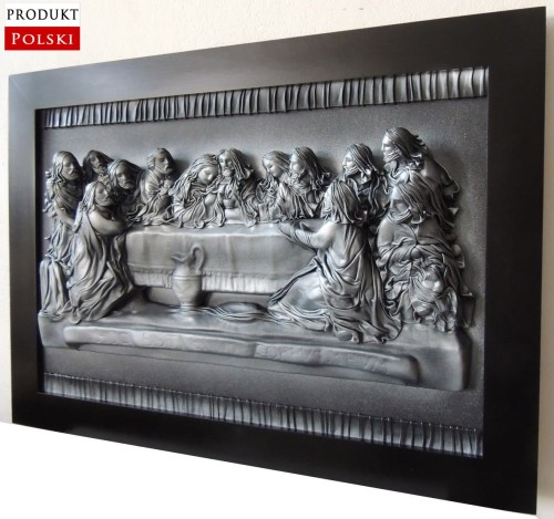 Obraz prosto z polskiej pracowni - czarno-srebrny oryginał.JPG