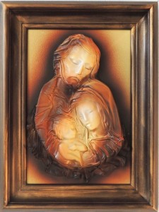 OBRAZ ŚWIĘTA RODZINA ZE SKÓRY - SR2-3