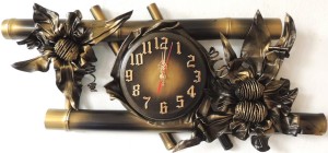 CZARNO MOSIĘŻNY ZEGAR ZE SKÓRY - B16-1