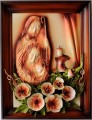 ORYGINALNY OBRAZ Z ŚWIĘTĄ RODZINĄ I KWIATAMI NA PREZENT, ŚLUB, JUBILEUSZ, PODZIĘKOWANIE, ROCZNICA, PRODUCENT OBRAZÓW IZ EGARÓW ZE SKÓRY
