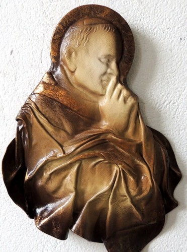 PŁASKORZEŹBA -  PAPIEŻA JANA PAWŁA II, wykonana ze skóry, PREZENT ŚLUBNY, jubileusz LUB NA INNĄ OKAZJĘ , oryginalna pamiątka z Polski, OPCJA DODATKOWA GRAWER