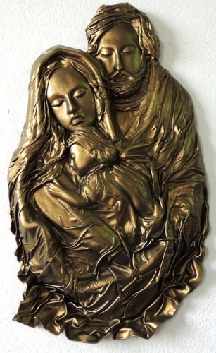 ŚWIĘTA RODZINA, PŁASKORZEŹBA, ORYGINALNY PREZENT NA ŚLUB, PODZIĘKOWANIE, JUBILEUSZ, KOMUNIĘ, DEDYKACJA GRAWEROWANA, WSPANIAŁA PAMIĄTKA