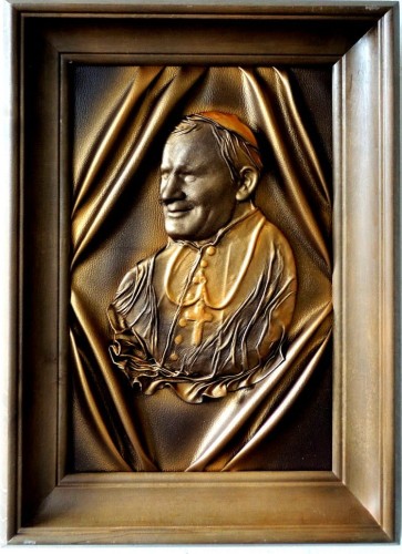OBRAZ Z ŚWIĘTYM PAPIEŻEM JANEM PAWŁEM II, NIEZAPOMNIANA PAMIĄTKA, PREZENT, PODARUNEK