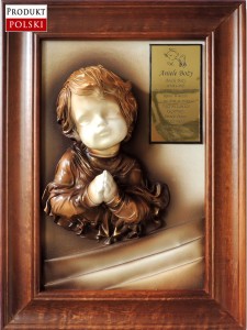 Obraz na prezent dla chłopca z okazji Chrztu, Komunii Świętej - CH5-1