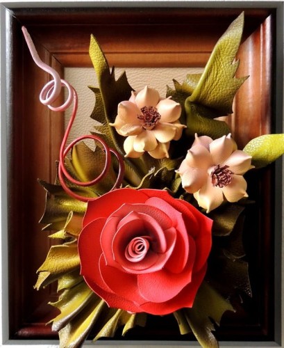 SUPER PREZENT, ORYGINALNY OBRAZEK, RĘKODZIEŁO W SKÓRZE