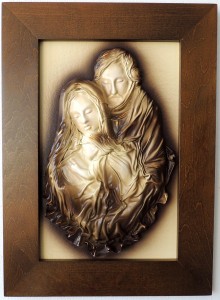 Piękny obraz z ŚWIĘTĄ RODZINĄ - trójwymiarowy  3D - SR5-6