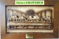 Wyjątkowy obraz OSTATNIA WIECZERZA drewniana płaska oprawa, ORYGINALNY PREZENT, indywidualna dedykacja GRAWER